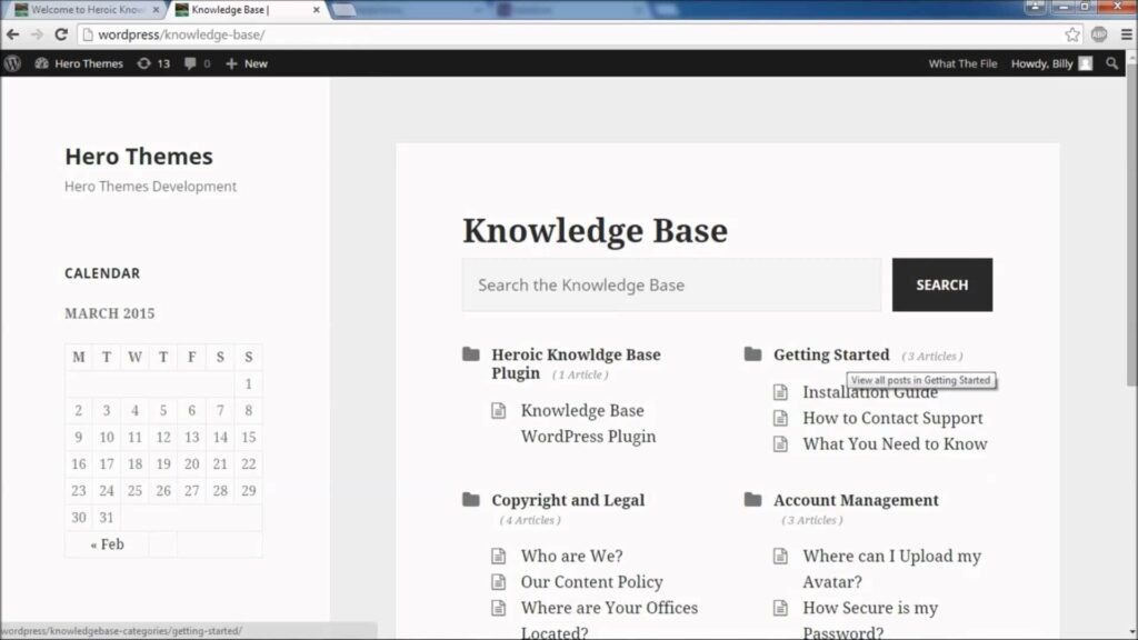 Heroic is in the Top 15 Knowledge Base Software & Tools. Image by Nimbus Platform